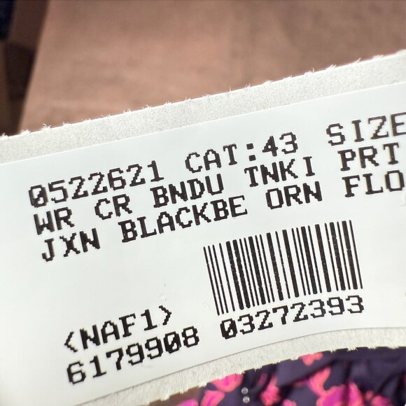 Lands' End 4, 2-10 LONG Bandeau Tankini Swimsuit Top Removable Adjustable Straps - Picture 9 of 10